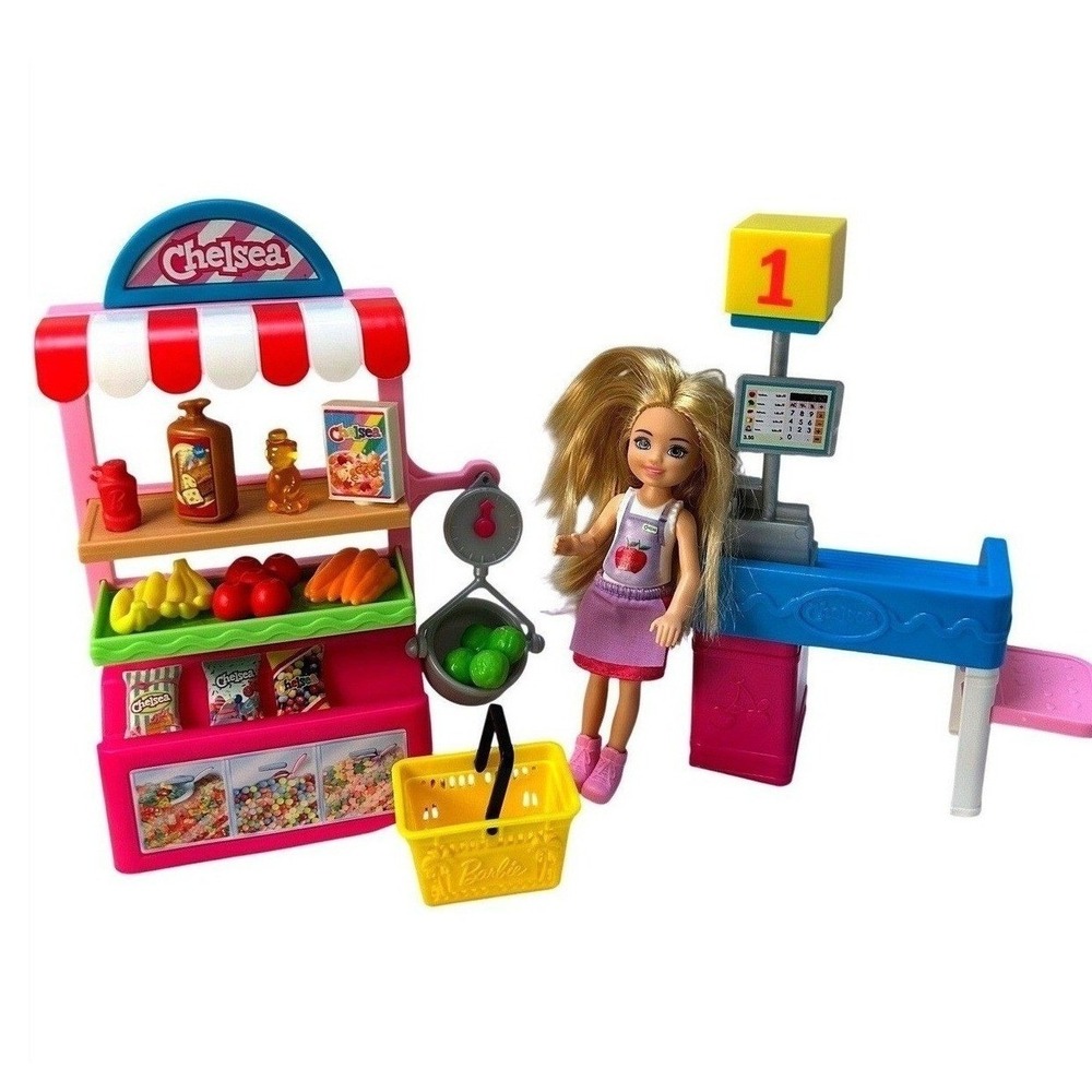 Barbie Chelsea Can Be Snack Stand Playset with Doll and Accessories GTN67